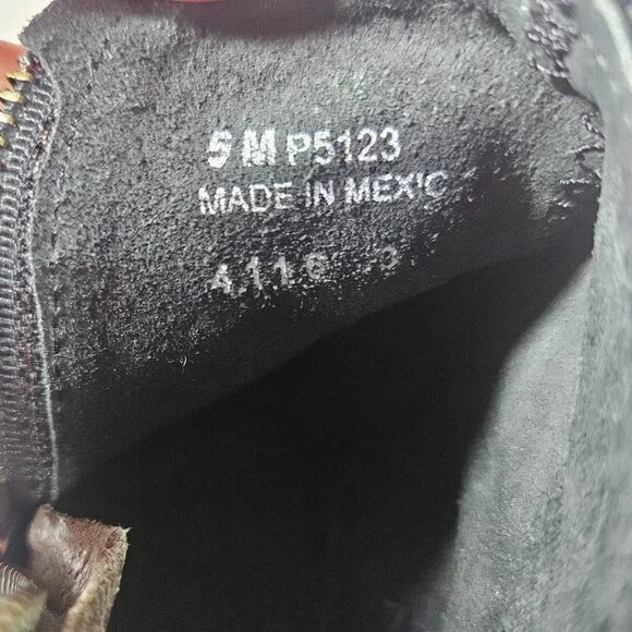 Circle G Gray Booties Women's Size 5 Fringe Zipper Closure - Picture 7 of 9